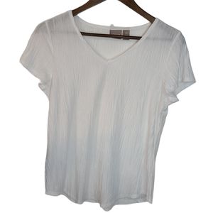 Chicos White Textured Top 0